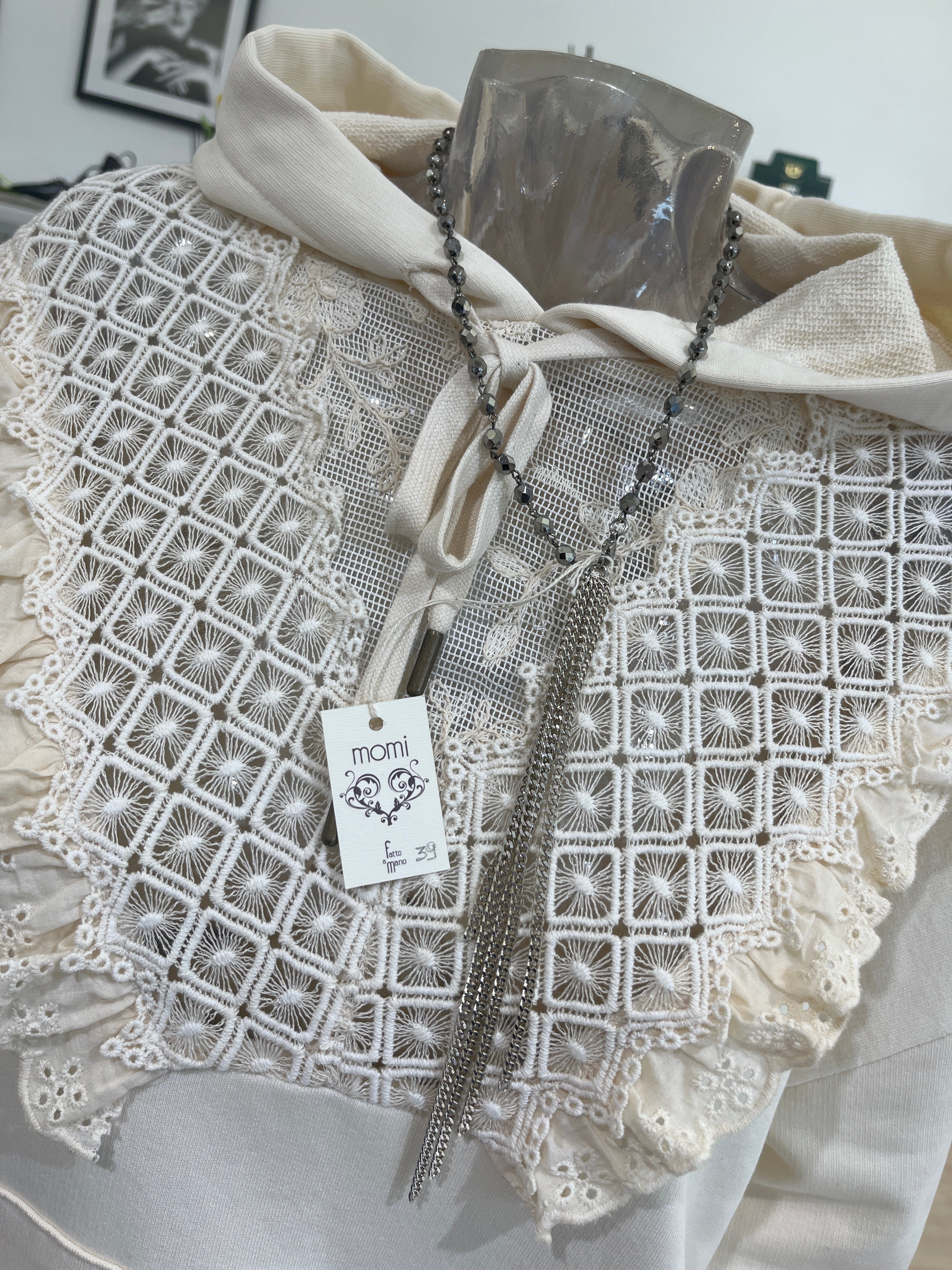 Lilly con perle argento