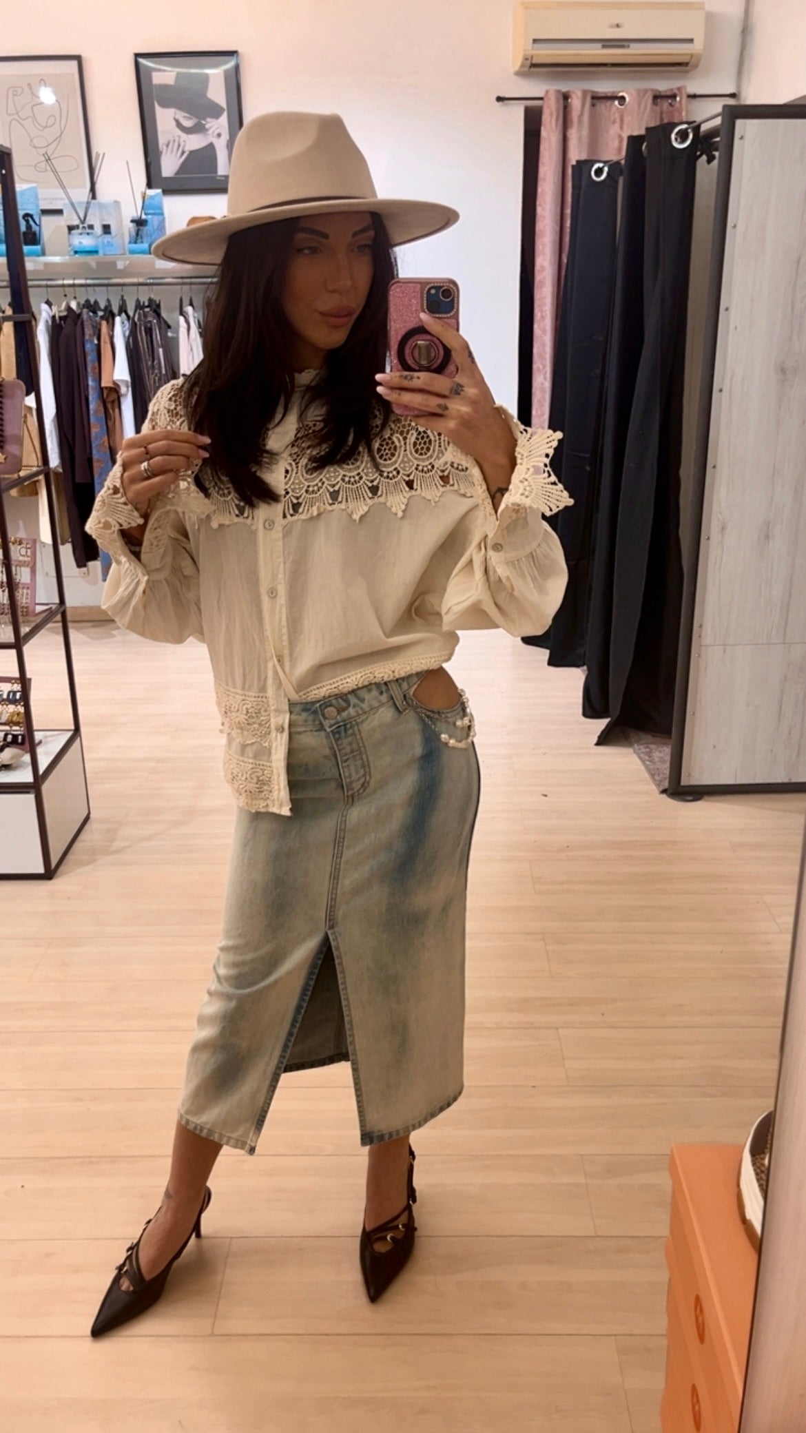 Camicia in pizzo souvenir