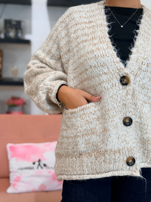 Cardigan con tasche Haveone