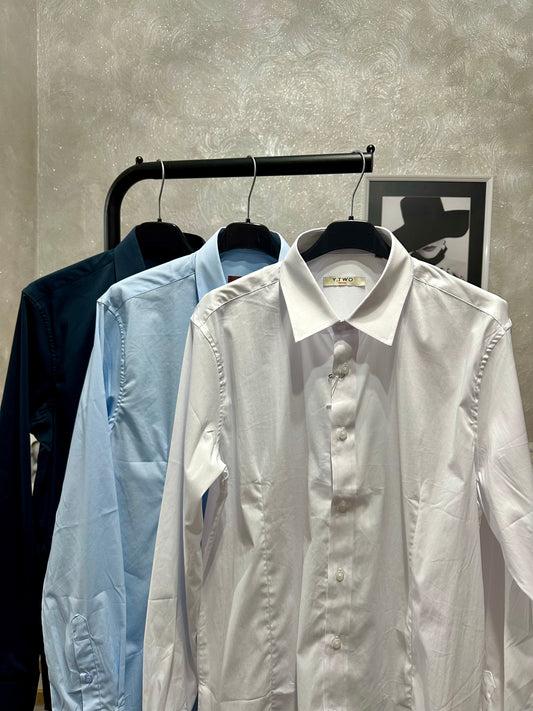 Camicia slim fit elasticizzata